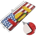 thumbnail image 2 of Dreamtimes Happy 4th of July Food Hallway Runner Rug 2'x6' Kitchen Rug with Rubber Backing Non Slip Entryway Rug Runner Washable Soft Area Rug for Hallway Bedroom Kitchen Decor, 2 of 6