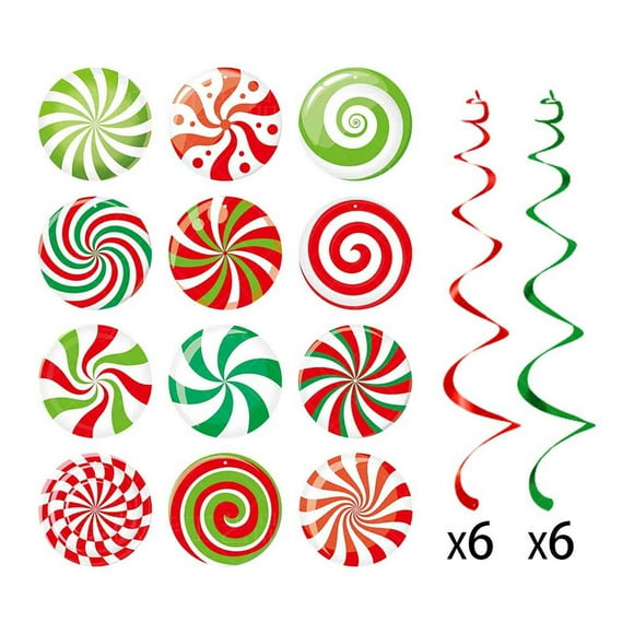 Retro Christmas Decorations Decorative Hanging Tags for Christmas Parties and Candy Decorations for New Years Parties