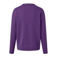 thumbnail image 4 of zaveiop Women's Knit Cardigan Button up Long Sleeve Casual Fall Cardigan Sweater (Z3-Purple, XXL), 4 of 5