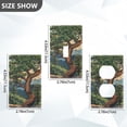 thumbnail image 7 of Yayeee Blank Wall Plate Cover 1-Gang 4.5"x2.7" Home Unused Decorative Outlet, Retro Pine Tree, 7 of 7