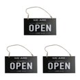 thumbnail image 4 of maskred Panneau Ouvert Fermé Double Face pour Vitrine Maison Réversible Noir 12x23x0.6cm 3Set, 4 of 6