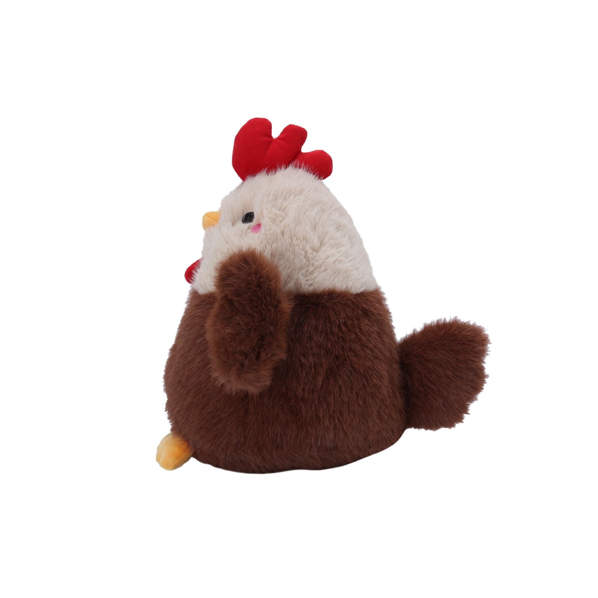 Way to Celebrate Easter Polyester 8 inch ,Brown Chicken Plush Toys  -- Brown