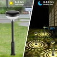 thumbnail image 5 of Luces solares brillantes para caminos, paquete de 4 luces solares que cambian de color, luces solares para caminos al aire libre IP67, impermeables, luces LED de jardín alimentadas por energía solar, 5 of 5