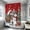 B, variant on Cififendec Christmas Shower Curtain with Hooks, 70.8"×59", Waterproof Fabric Christmas Winter Scene Printed Bath Curtain for Bathroom Holiday Refresh