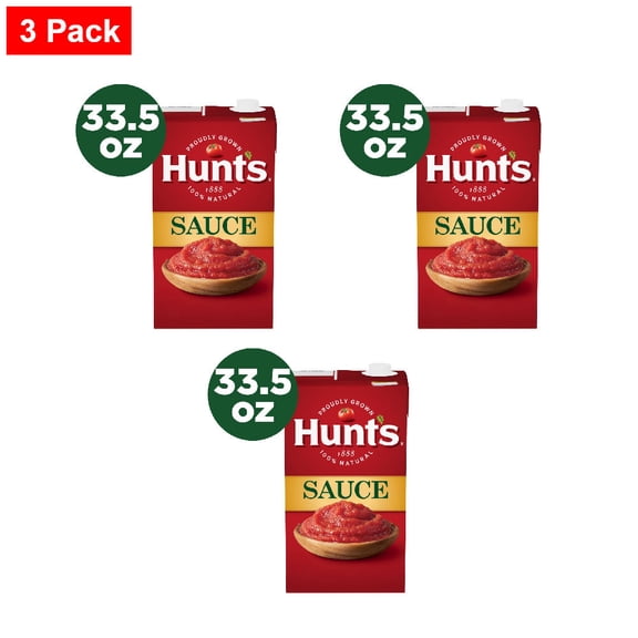 Hunts Tomato Sauce 33.500 oz - 3 Pack