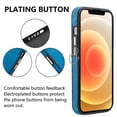 thumbnail image 2 of Compatible with iPhone 11 Card Slot Back Case, 360 Degree Rotatable Ring Stand Plating Button PU Leather Support Magnetic Car Mount Phone Case Cover for iPhone 11, Blue, 2 of 14