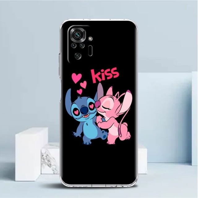 Funda de teléfono para Xiaomi Redmi Note 10, 11 Pro, 9, 9S, 11T, 8, K40, 9C, 11S, 9A, 7, silicona transparente, tpu, Lilo Stitch, azul Koala