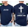thumbnail image 4 of “Jesus Saved Me” Christian T-Shirt – Faith-Based Men's Tee with John 3:16 Bible Verse, Religious Apparel for Believers, 4 of 6