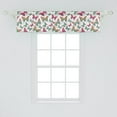 thumbnail image 2 of Ambesonne Butterfly Window Valance, Illustration of Butterflies with Colorful Abstract Wings and Green Dots, Curtain Valance for Kitchen Bedroom Decor with Rod Pocket, 54" X 12", Multicolor, 2 of 3