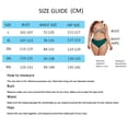 thumbnail image 2 of TSADFHJI 2 Piece Swimsuits Bikini Plus Size Print High Waisted Bottom Bathing Suits Vintage Ladies Split High Waist Bikini Swimsuit Womens Bras Plus Size Robe Bras Small Chest Push Up Green XL, 2 of 7
