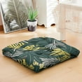 thumbnail image 4 of Colorful Exotic Floor Cushion&nbsp;– 22x22 Inch Large Pillow, Dutch Velvet, Vibrant Tropical Print (Island-Inspired Decor), 4 of 7