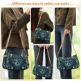 thumbnail image 4 of FORMRS Womens Shoulder Bag with Chain Strap Clutch Purse Cute Tote Handbag, Green Dragon Flowers, 4 of 7