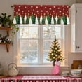 thumbnail image 2 of Christmas Trees Valances for Windows 54x18 inch Red Snowflakes Xmas Curtain Valance for Kitchen Bathroom Bedroom Living Room Decor, 2 of 5