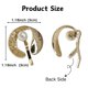 thumbnail image 3 of 2 hebillas de cola de caballo doradas para mujer, puños de metal para el cabello, clip decorativo de metal para cola de caballo alta, puño de cola de caballo de metal dorado para vestir (estilo 4), 3 of 6