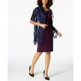 thumbnail image 2 of INC International Concepts Women’s Blossom Shadow Evening Wraps, Navy, 2 of 2