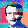 thumbnail image 4 of Stephen Chambers 26x26 Gold Ornate Wood Framed With Double Matting Wall Art Titled - Macron 2, 4 of 6