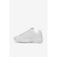 thumbnail image 2 of FILA Womens Disruptor 2 Shine Metallic White/White/White - 5XM02337-100 WHITE/WHITE/WHITE, 2 of 4