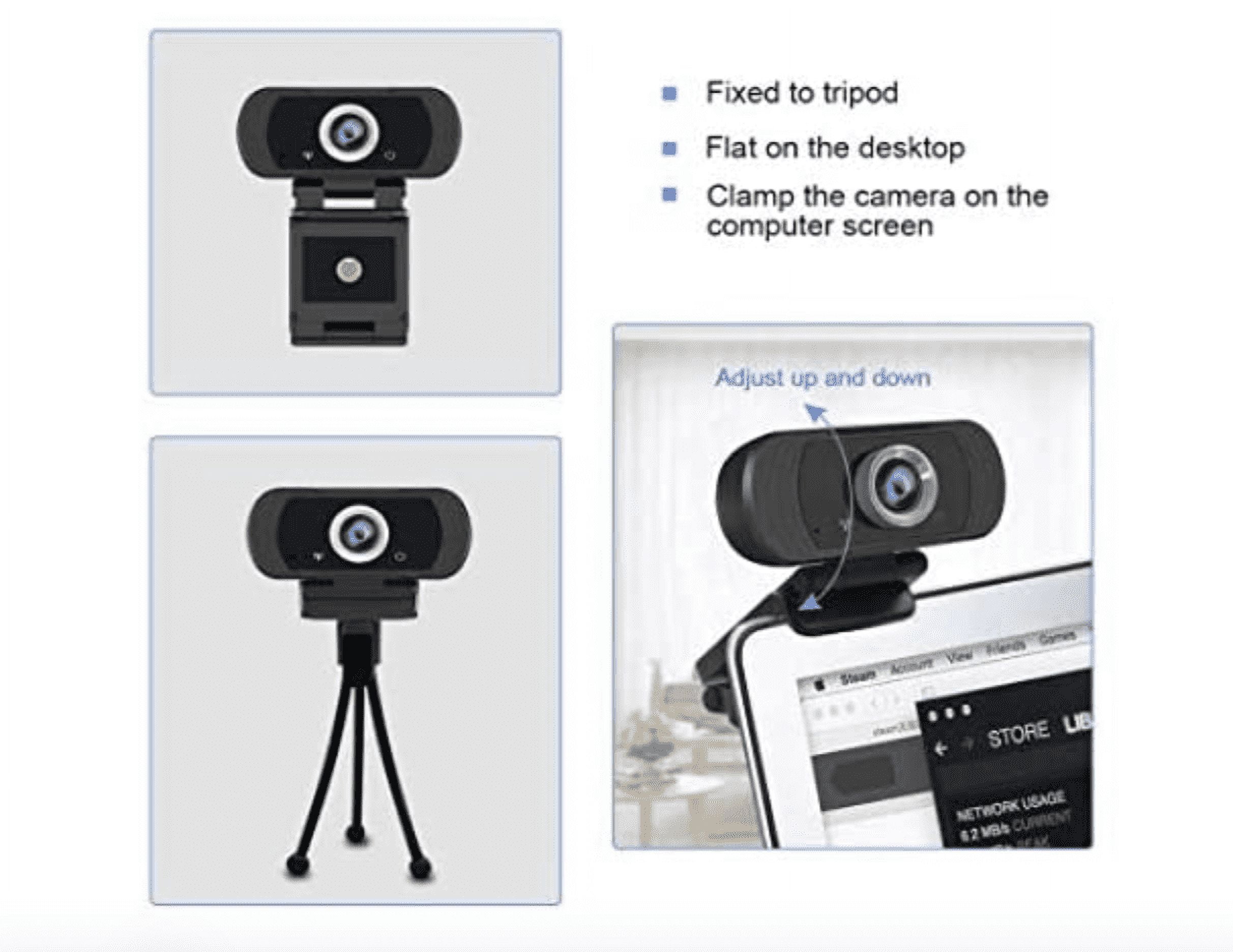 1080P Full HD USB Webcam for PC Desktop & Laptop Web Camera with MicrophoneFHD