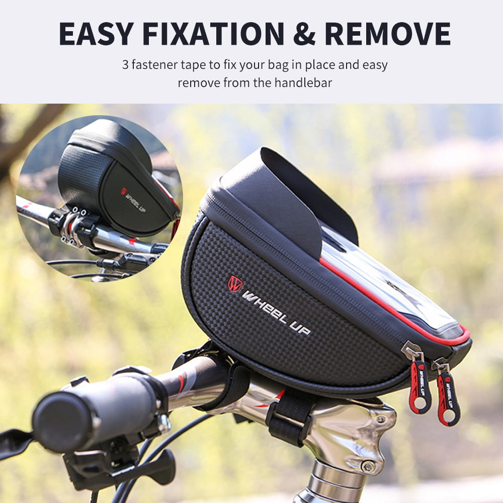 Wheel Up Waterproof Bicycle Bike Front Basket Handlebar Phone Bag Touch Screen