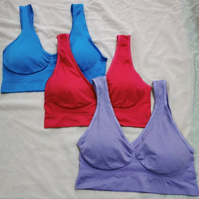 Sujetador deportivo de doble capa, chaleco de yoga para fitness y running sin aro de acero con almohadilla para el pecho, ropa interior de talla grande