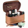 Royce Leather "Victoria" Cosmetic Travel Bag in Full Grain Milano Cowhide