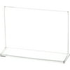Plymor Clear Acrylic Sign Display / Literature Holder (Side-Load), 6" W x 4" H (24 Pack)