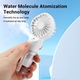 thumbnail image 3 of Handheld Mist Fan, Portable Spray Fan, Handheld Cooling Fan with 800 mAh Battery Operated for 12-Hour Battery Life, Summer Cooling Fan for Beach Travel Outdoors Makeup, 3 of 9