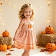 thumbnail image 5 of WOYY Girls Halloween Pumpkin Tank Dress Cute Sleeveless Midi Dress, Orange, Sizes 12M-5T, 5 of 5