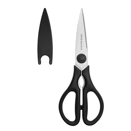 Heavy Duty Kitchen Scissors, Come-Apart Poultry Shears for Chicken and Meat, Black