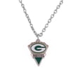 thumbnail image 3 of Collar con colgante deportivo triangular con el logotipo del equipo de fútbol y joyas de equipo con gotas de aceite, 3 of 6