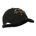 thumbnail image 5 of Swiss Folk Art with Birds and Tree Embroidered Cap - Black OSFM, 5 of 5
