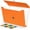 Orange, variant on 3Pcs Expanding File Folder, 13 Pockets Accordion File Holder Organizer, A4 Letter Size Paper Document Receipt Organizer Accordian Filing Folder