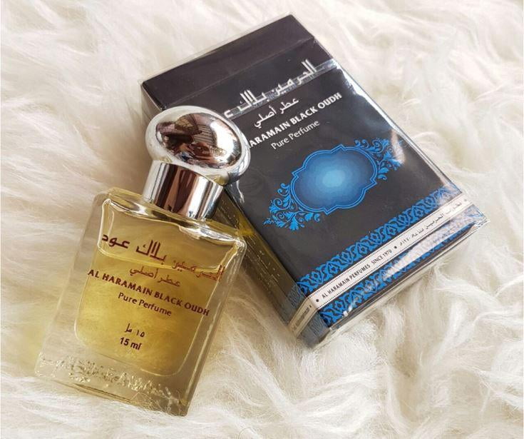 Black Oudh Perfume Oil - 12 ML (0.4 oz) by Al Haramain - Walmart.com