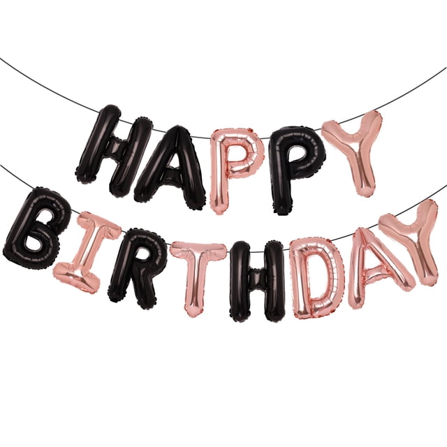 Banner de feliz cumpleaños Accevo para decoración de fiesta de cumpleaños
