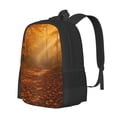thumbnail image 3 of Large Capacity Backpack 16.5×12.5×5.5in Widened Shoulder Strap Design Main Bag Large Top Handle Belt Adjustable Shoulder Strap Forest Path, 3 of 8