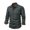 Gray, variant on Holloyiver Jackets for Men Casual Dress Shirt Button Down Shirts Long-Sleeve Denim Work Shirt Single-Breasted Turn Down Collar Jacket Gray