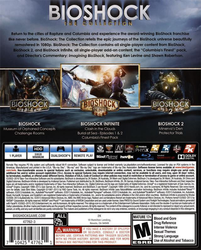 Spiritus Forurenet indlysende BioShock: The Collection - Sony Playstation 4, PS4 - Walmart.com