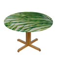 thumbnail image 3 of Orinice Palm Leaf Round Table Cover Stain Resistant Washable Indoor Outdoor Tablecloth Kitchen Dining Wedding Parties 100% Polyester Fiber 31-35, 3 of 8