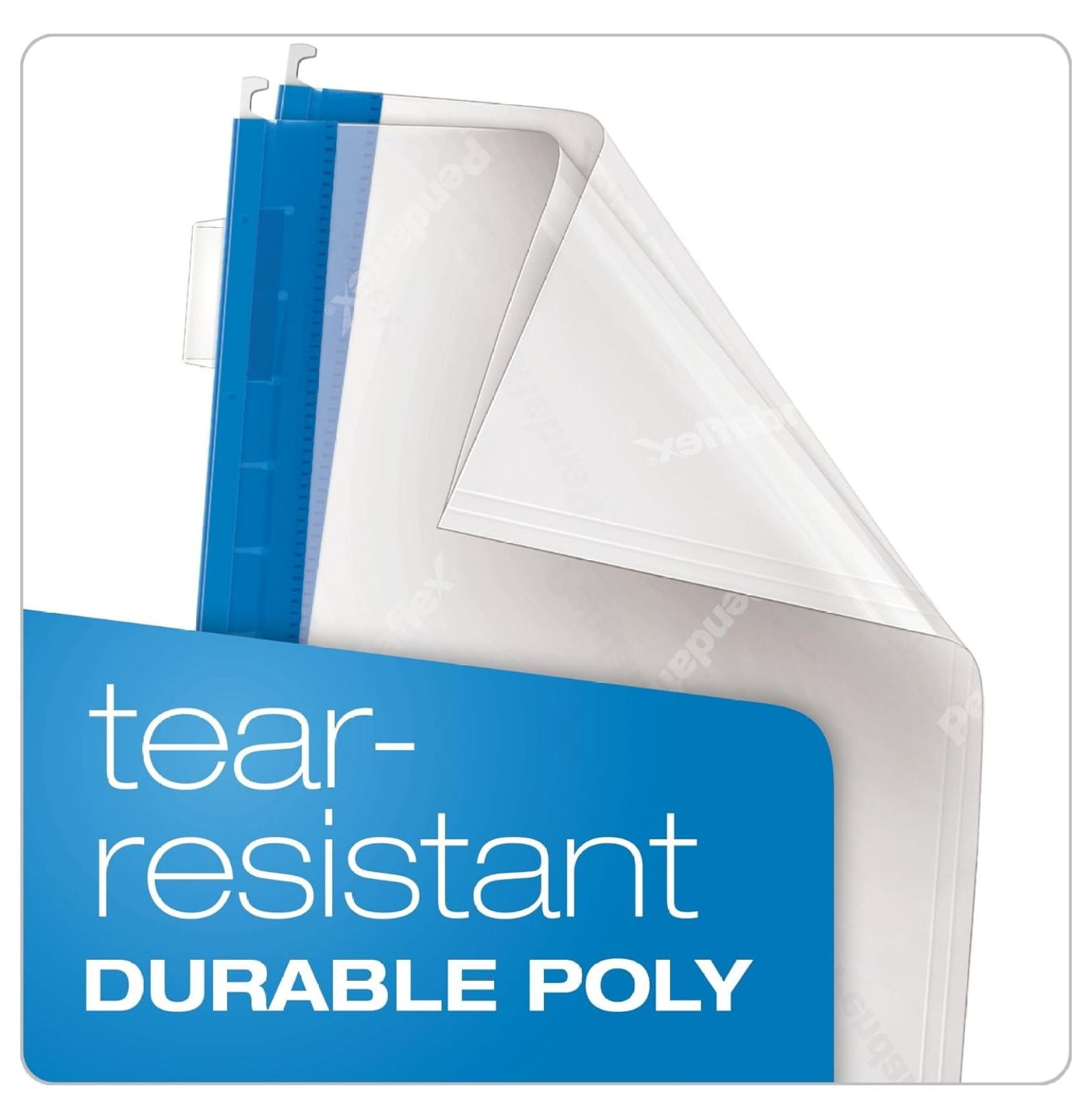 YfulYde 55708 Hanging File Folders, 1/5 Tab, Letter, Assorted Colors (Box of 25)