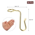 thumbnail image 2 of Uxcell 30Pcs Clothes Hanger Connector Hooks, Metal Hanger Extender Hooks Gold, 2 of 5
