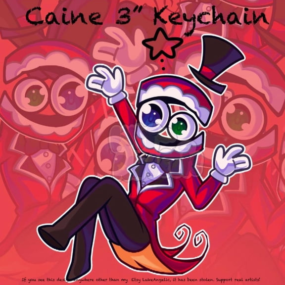 Caine 3 Acrylic Keychain | The Amazing Digital Circus Character Charm" (1 keychain)