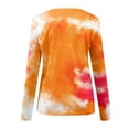 thumbnail image 5 of Zpanxa Women Long Sleeves Shirts V-Neck Loose Fit Fall Tunic Top Women Fall Tops Orange XL, 5 of 5