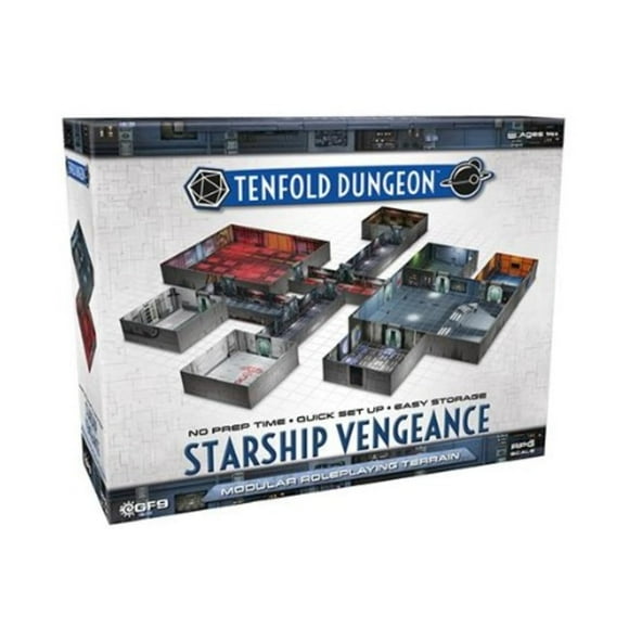 Set modular de terreno de juego de rol Gale Force Nine Starship Vengeance Tenfold Dungeon