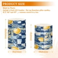 thumbnail image 6 of Yayeee Flameless Candles with Remote Flickering Battery Operated Multi Color Changing, Retro Plaid Lemon, 6 of 7