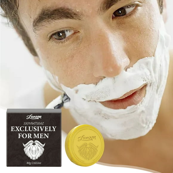 EGNMCR Shaving Soap Gentle Softening Beard Foam Shaving Men's Beard Soap 80g Shaving soap