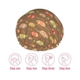 thumbnail image 5 of KLL Armadillo Floral 1 Pattern Shower Cap & Bath Cap for Women,Reversible Oversized Waterproof Shower Caps for all Hair Lengths,Elastic Reusable Bathing Hair Cap, 5 of 6