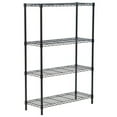 thumbnail image 3 of SEGMART 4 Tier Bedroom Storage Shelves Wire for Kitchens, Heavy Duty Metal Storage Shelving for Garage, Pantry Shelves Rack Shelving Units and Storage, 35.43'' x 13.78'' x 55.12'', Black, SS146, 3 of 7
