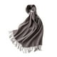 thumbnail image 1 of Qarigey Bufanda cálida para negocios Lana de cachemira con flecos para un look profesional Bufandas de punto fino de invierno Accesorios de disfraces gris, 1 of 6