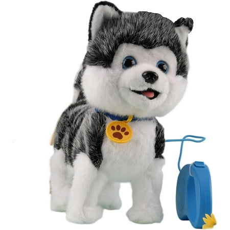 Robot Dog Realistic Wuffy Robot Puppy That Acts Like a Real Puppy Interactive Walking Plush Robots Dog with Touch Sensing Voice Mimic Lifelike-Sounds Licking Motion Battery Powered Puppies