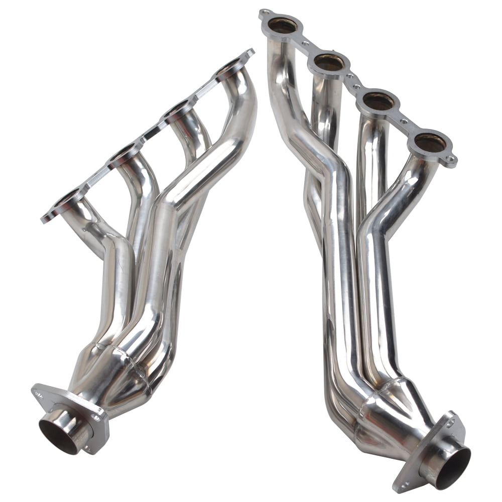 Panlongic Stainless Steel Long Tube Exhaust Manifold Headers For Chevy GMC Silverado/Sierra 4.8L/5.3L/6L 2007-2014